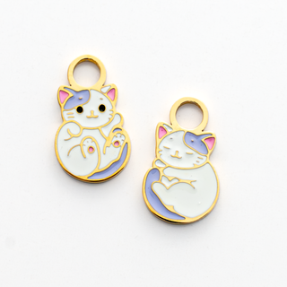 Cat Kitten Hoop Charms