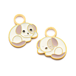 Puppy Dog Hoop Charms