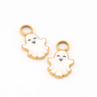 Ghost Glow-in-the-Dark Huggie Hoop Charms