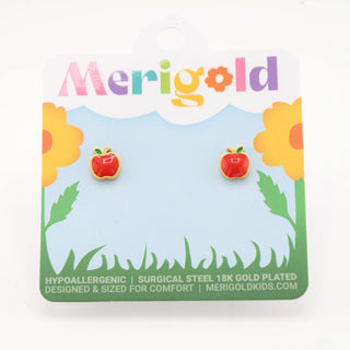 3D Apple Studs