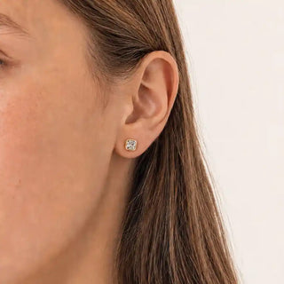 Asscher Cut Prism Studs – Diamond Crystal