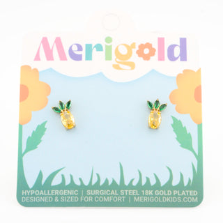 Pineapple Gemstone Studs