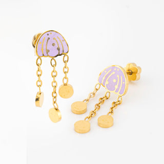 Sparkle Jellyfish Dangle Studs