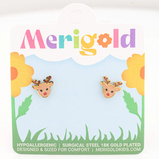 Rudolph Reindeer Sparkle Studs