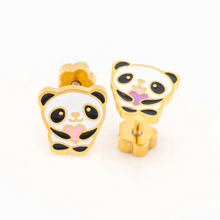 Panda Bear Hug Studs