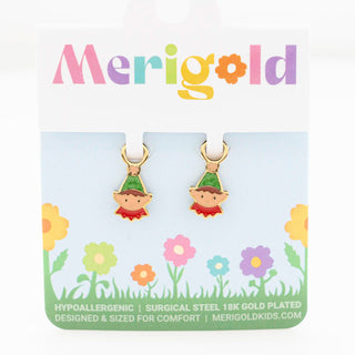 Elf Sparkle Huggie Hoop Charms