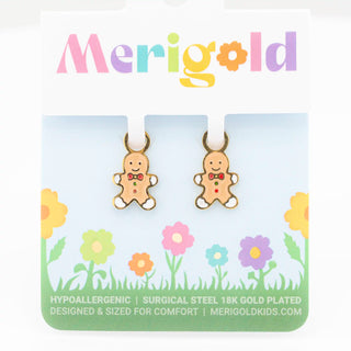 Gingerbread Huggie Hoop Charms