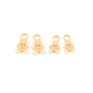 Gingerbread Baby Huggie Hoop Charms