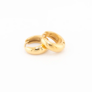 Golden Drop 8mm Huggie Hoops