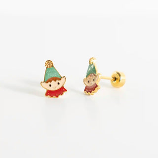 Elf Sparkle Studs 18K Gold Plated Titanium