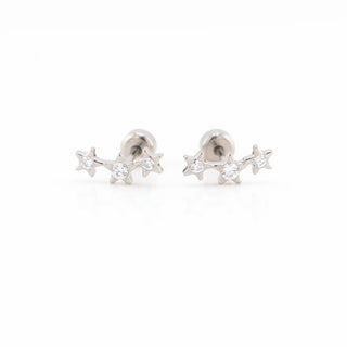 Star Climber Studs Polished Titanium