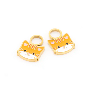 Tabby Cat Huggie Hoop Charms