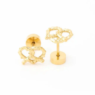 Salty Pretzel Studs
