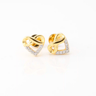 Infinity Heart Studs