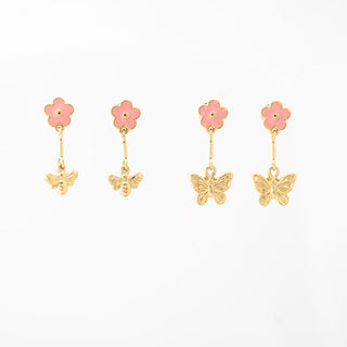 Butterfly Bloom Dangle Studs