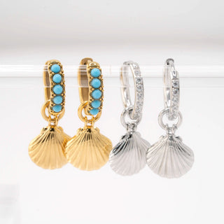 Lustre Seashell Charms - Silver