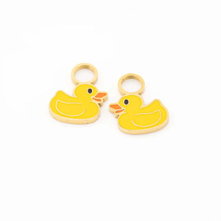 Rubber Duckie Hoop Charms