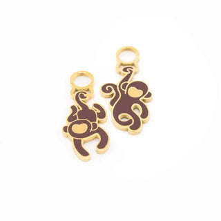 Swinging Monkey Hoop Charms