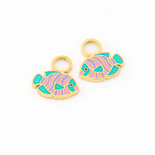 Tropical Angelfish Hoop Charms