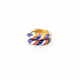 Star Spangled Mini Huggie Hoops