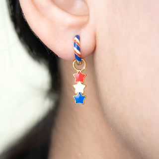 All-American Star Hoop Charms