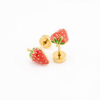 Berry Sweet Strawberry Studs