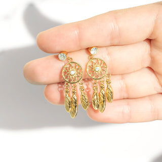 Dreamcatcher Crystal Studs