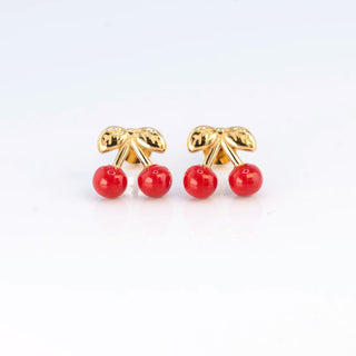 Red Cherry Studs