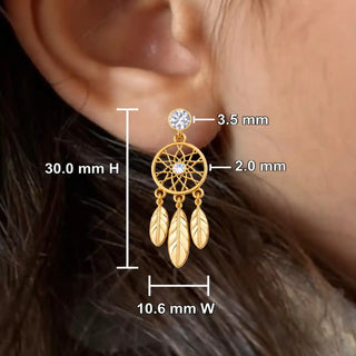 Dreamcatcher Crystal Studs