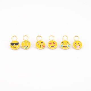 Emoji Huggie Hoop Charms - Flex