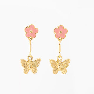 Butterfly Bloom Dangle Studs