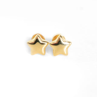 Bubble Star Studs - Gold