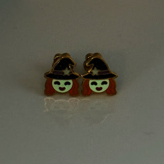 Witch Glow-in-the-Dark Sparkle Studs