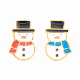 Snowman Sparkle Studs