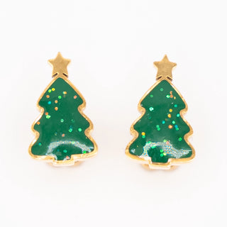 Christmas Tree Sparkle Studs