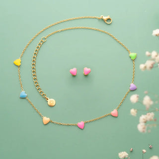 Rainbow Puffy Heart Set