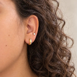Two-Tone 10mm Titanium Hoops