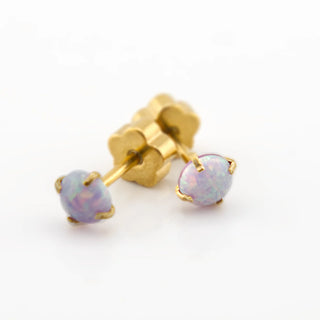 Unicorn Purple Opal Studs