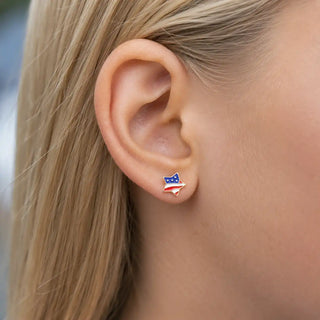 American Flag Star Studs
