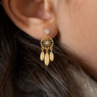 Dreamcatcher Crystal Studs